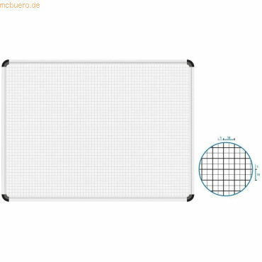 Ultradex Magnettafel Raster 5x5/10x10mm 490x350mm 31 Planungszeilen von Ultradex