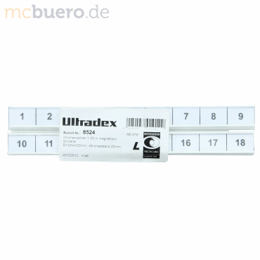 Ultradex Skala mit Wochenzahlen 1-53 magnetisch 1325x20mm Strichabstan von Ultradex