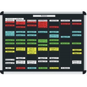 Ultradex Stecktafel Planrecord B1420xH980xT22mm schwarz von Ultradex