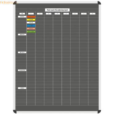 Ultradex Stecktafel Planrecord mit Leitlinien BxHxT 2000x1120x22mm sch von Ultradex