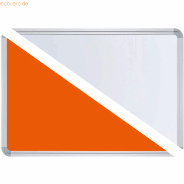 Ultradex Stellwandtafel Pinntafel/Whiteboard B1400xH600xT22mm orange/w von Ultradex