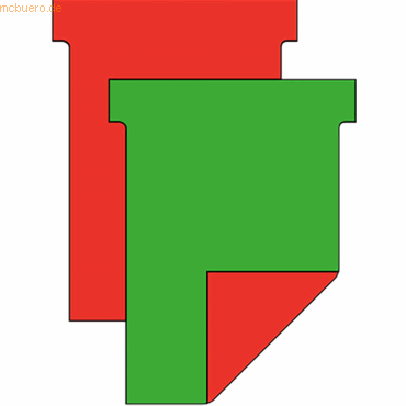 Ultradex T-Karten Breitformat B92xH120mm blanko VE=100 Stück grün/rot Ultradex T-Karten Breitformat B92xH120mm blanko VE=100 Stück grün/rot von Ultradex
