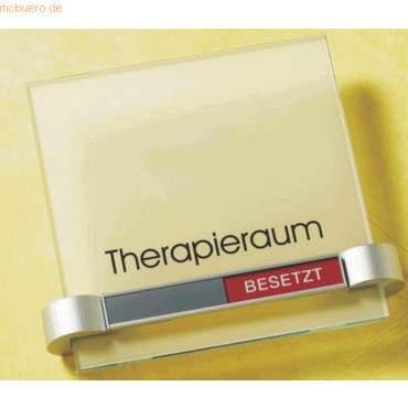 Ultradex Türschild Frei/Besetzt Serie Glasline 150x150mm 2x4mm ES-Glas Ultradex Türschild Frei/Besetzt Serie Glasline 150x150mm 2x4mm ES-Glas von Ultradex