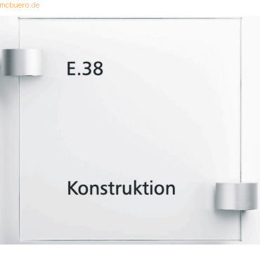 Ultradex Türschild Serie Glasline 210x148mm 2x4mm ES-Glas klar von Ultradex