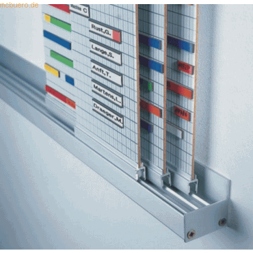 Ultradex Wandschiene für rollengelagerte Tafeln 1m Tiefe 55mm Ober- un von Ultradex
