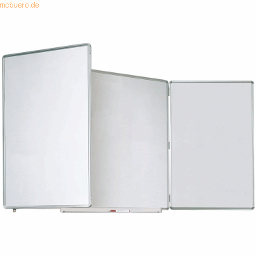 Ultradex Whiteboard Klapptafel 3-teilig 2000x1200mm weiß Email von Ultradex