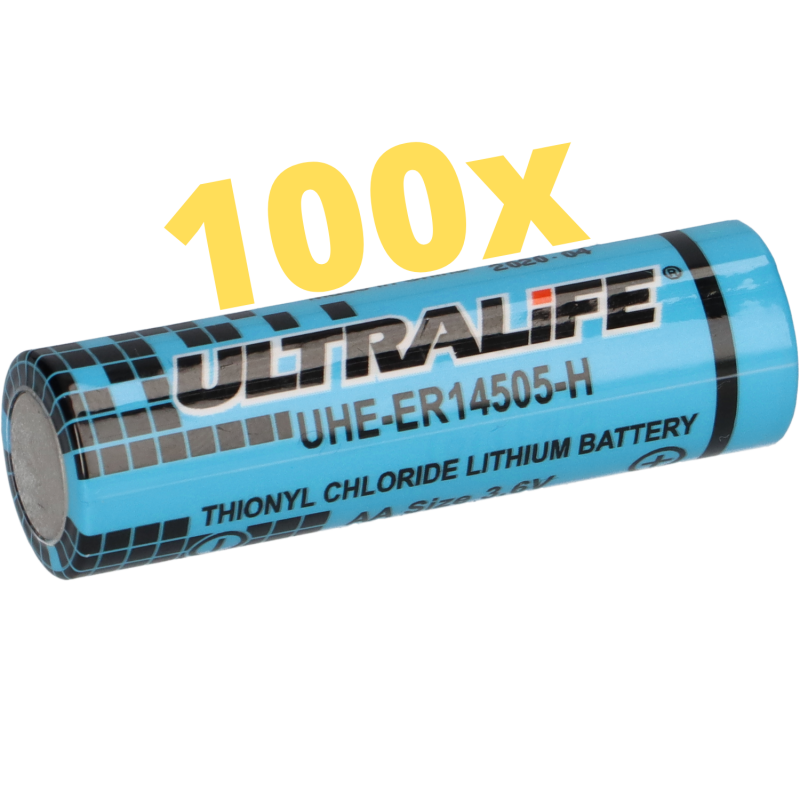 100x Ultralife Lithium 3,6V Batterie LS14500 - AA - UHE-ER14505 LS14500 Li-SOCl2 von Ultralife