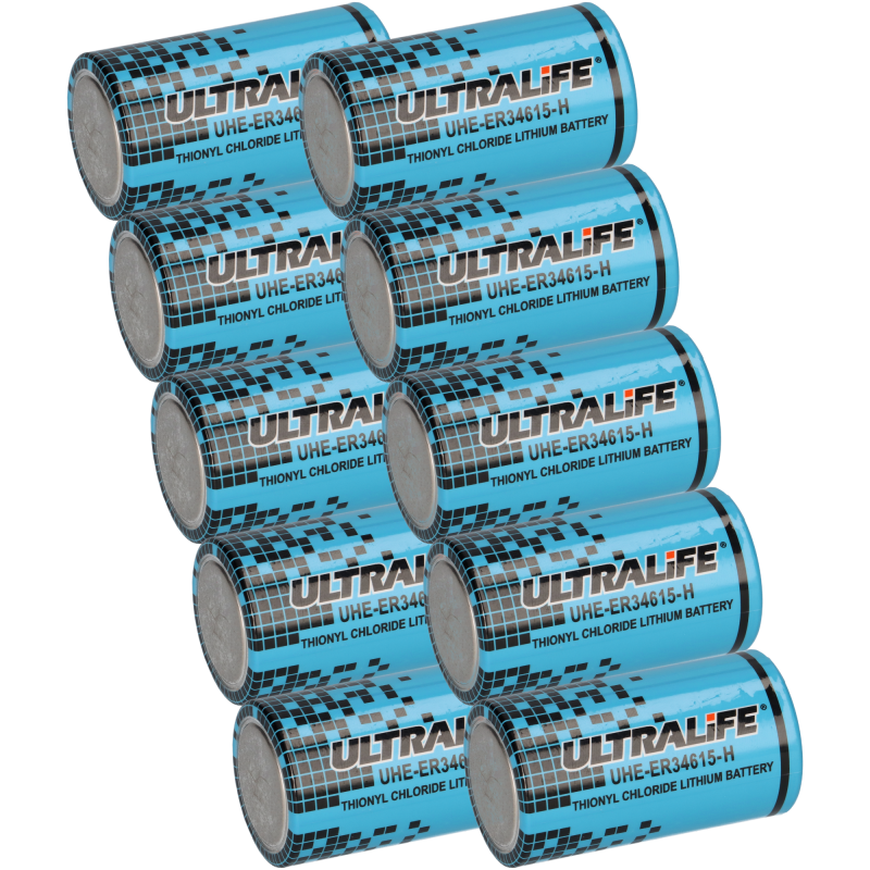 10x Ultralife UHE-ER34615 D Mono Rundzelle 3,6V 19000mAh LS 33600 34615 von Ultralife