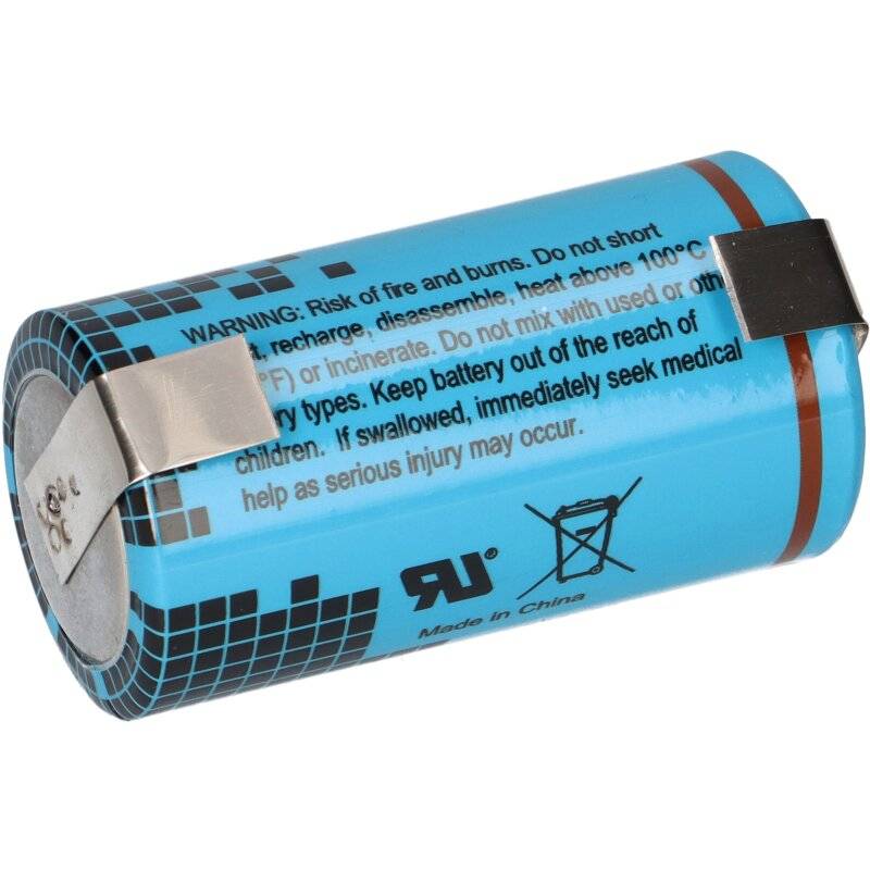 Ultralife Lithium UHR-ER26500-H- U-Lötfahne - LSH 14 - C Rundzelle Hochstrom 3,6V 6500mAh von Ultralife
