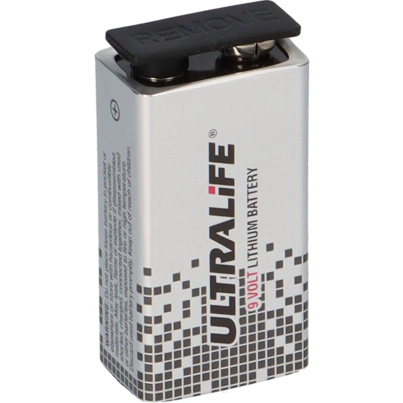 Ultralife U9VL-J-P 9V Block Power Cell Lithium Batterie 9V 1200mAh von Ultralife