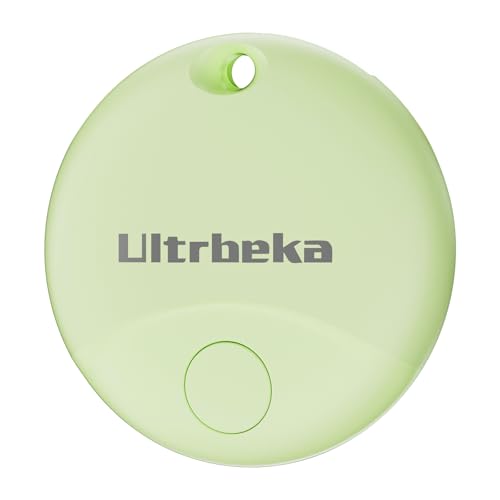 Ultrbeka Tag 1 Pack Air Tracker Funktioniert mit Find My (nur iOS), Item Locator i Tag, wasserdichte Mini-Tracker für Taschen, Gepäck, Paket, kommt mit 1 Schlüsselanhänger, Grün von Ultrbeka