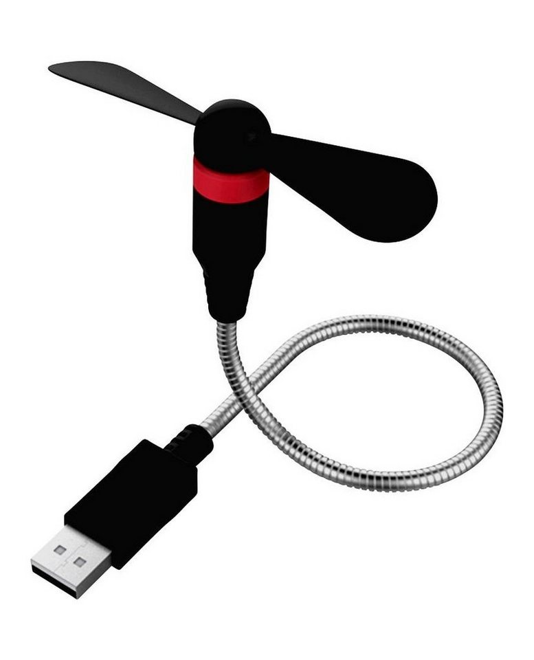 Ultron Gehäuselüfter ULTRON RealPower USB mini Fan schwarz (USB-Ventilator flexibel) von Ultron