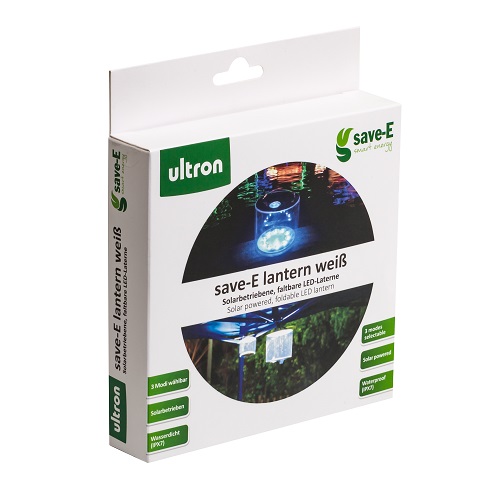 Ultron LED Laterne save-E white Solar IPX7 Ultron LED Laterne save-E white Solar IPX7 von Ultron
