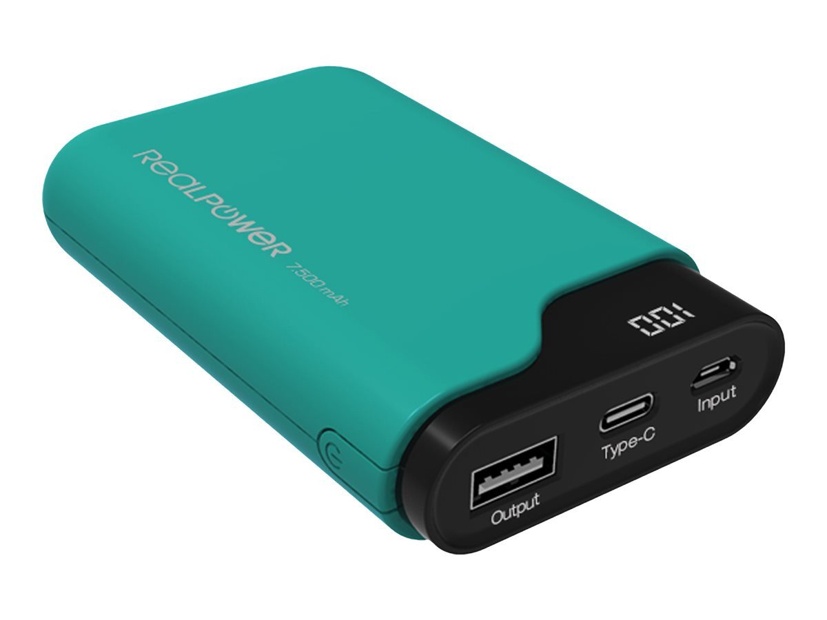Ultron REALPOWER PB-7500C 7.500 mAh Gruen Mobiles Ladegeraet/Powerbank Powerbank Ultron REALPOWER PB-7500C 7.500 mAh Gruen Mobiles Ladegeraet/Powerbank Powerbank von Ultron