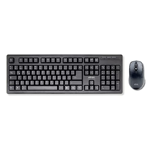 Ultron UMC-200 - Tastatur-und-Maus-Set - USB - Office - 800dpi - QWERTZ - Deutsch - Schwarz von Ultron