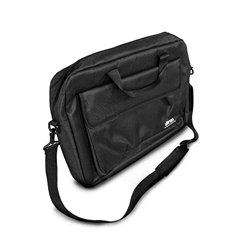 ultron Case Plus kompakte Laptoptasche, Umhängetasche/Tragetasche mit Taschen zur Aufbewahrung von Zubehör, für Laptops bis zu 17,3 Zoll (42 cm), Schwarz, 1 Stück von Ultron