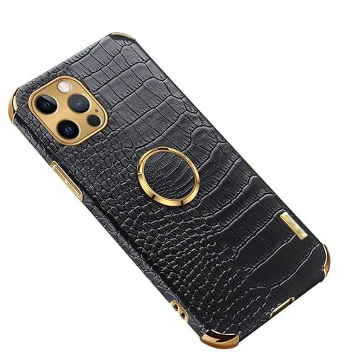 Lederhülle für iPhone 15 Pro Max/15 Pro/15 Plus/15, Krokodilmuster, vollständige Abdeckung, Objektivhülle, magnetischer Ständer, ultradünne Hülle, Schwarz, 15 Pro Max Lederhülle für iPhone 15 Pro Max/15 Pro/15 Plus/15, Krokodilmuster, vollständige Abdeckung, Objektivhülle, magnetischer Ständer, ultradünne Hülle, Schwarz, 15 Pro Max von Umiup