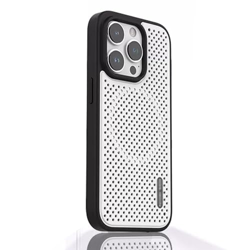 Umiup Magnetische Schutzhülle für iPhone 15 Pro Max/15 Pro/15 Plus/15, Wärmeableitung, Handyhülle mit Objektivschutz, unterstützt kabelloses Laden, schlanke Abdeckung, Weiß, 15 Pro Umiup Magnetische Schutzhülle für iPhone 15 Pro Max/15 Pro/15 Plus/15, Wärmeableitung, Handyhülle mit Objektivschutz, unterstützt kabelloses Laden, schlanke Abdeckung, Weiß, 15 Pro von Umiup