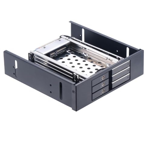 Umsoxhy Aluminiumgehäuse 3Bay SATA Adapter 2,5 Hot Swap SSD Festplattenhalterung für 5,25 Optibay Umsoxhy Aluminiumgehäuse 3Bay SATA Adapter 2,5 Hot Swap SSD Festplattenhalterung für 5,25 Optibay von Umsoxhy