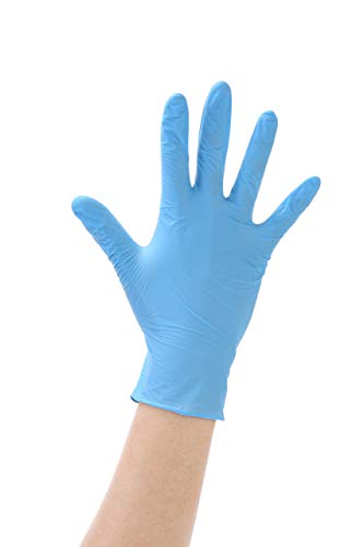Nitril-Handschuhe 100 Stück in Spender-Box - puderfrei, nicht steril, beidseitig tragbar - Blau (XL) von Un-Branded