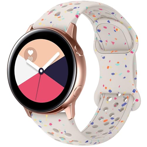 Unbeinst Kompatibel Mit Samsung Galaxy Watch 4/5/6 Armband, 40mm/44mm Classic 42mm/46mm, 5 Pro Silikon Armbänder Uhrenarmband Sportarmband für Damen Unbeinst Kompatibel Mit Samsung Galaxy Watch 4/5/6 Armband, 40mm/44mm Classic 42mm/46mm, 5 Pro Silikon Armbänder Uhrenarmband Sportarmband für Damen von Unbeinst
