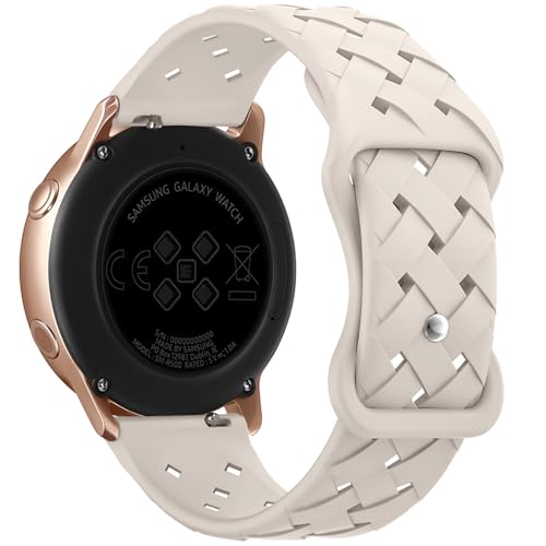Unbeinst Silikon Ersatzband Kompatibel mit Samsung Galaxy Watch 6/5/4 Armband 40mm 44mm,Galaxy Watch 5 Pro,Galaxy Active 2,Galaxy Watch 3,Weiche Silikon Sportband Atmungsaktive Armbänder - 20MM Unbeinst Silikon Ersatzband Kompatibel mit Samsung Galaxy Watch 6/5/4 Armband 40mm 44mm,Galaxy Watch 5 Pro,Galaxy Active 2,Galaxy Watch 3,Weiche Silikon Sportband Atmungsaktive Armbänder - 20MM von Unbeinst