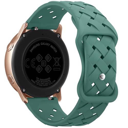 Unbeinst Silikon Ersatzband Kompatibel mit Samsung Galaxy Watch 6/5/4 Armband 40mm 44mm,Galaxy Watch 5 Pro,Galaxy Active 2,Galaxy Watch 3,Weiche Silikon Sportband Atmungsaktive Armbänder - 20MM Unbeinst Silikon Ersatzband Kompatibel mit Samsung Galaxy Watch 6/5/4 Armband 40mm 44mm,Galaxy Watch 5 Pro,Galaxy Active 2,Galaxy Watch 3,Weiche Silikon Sportband Atmungsaktive Armbänder - 20MM von Unbeinst