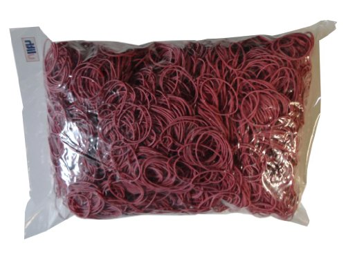 1kg Gummibänder Gummiringe rot Breite=1mm Ø=120mm von Unbekannt