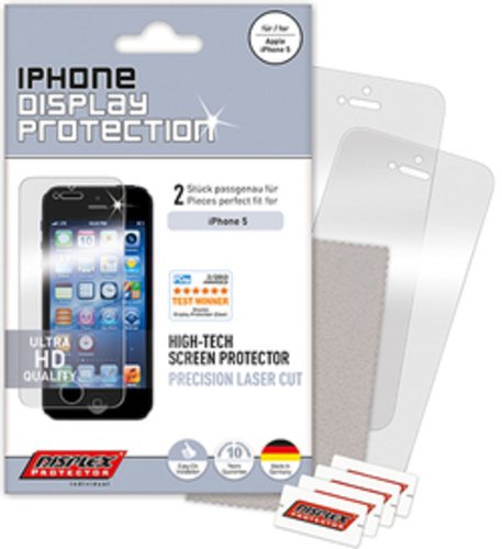 2er-Pack Display-Schutzfolie für Apple iPhone 5, inkl. von Unbekannt