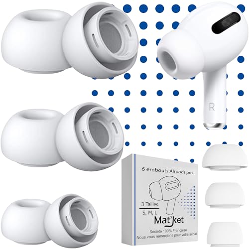 3 Paar Ersatz-Ohrstöpsel für Apple AirPods Pro 1 und 2 - Silikon Ersatz Ohrstöpsel Set mit Geräuschreduzierung, Aufsätze für Kopfhörer, Silikon-Ohrstöpsel für Ohrhörer mit Aufbewahrungsbox von Unbekannt
