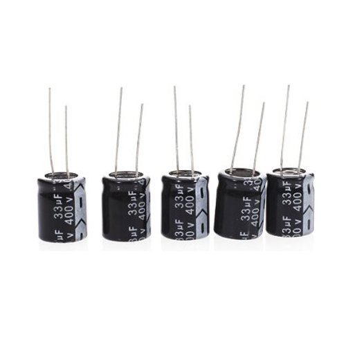 5 Stk. Aluminium Elektrolyt Kondensator 33uF 400V von Unbekannt
