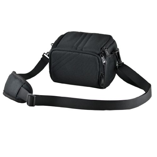 Als-Schwarz Kameratasche Tasche für OLYMPUS SP 720 UZ/SP 620 UZ/SP 810 UZ/SP 820 UZ von bw & h