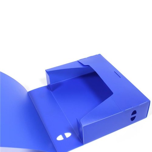 Archivbox Plaste A4 Mappe Sammelmappe Ablagebox Archivboxen 100mm blau (1 Stück) von Unbekannt