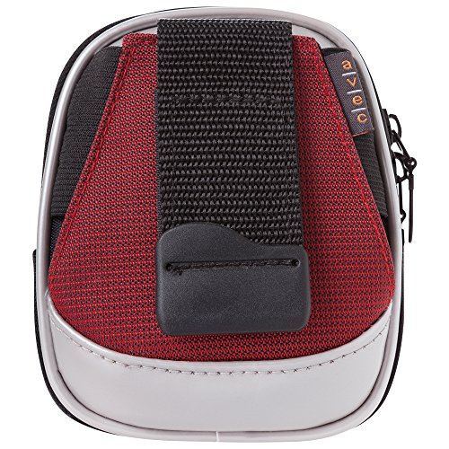 avec 23902090 Arkas SNAP Kameratasche für MP3/MP4 Player mit gepolsterten Innenfutter schwarz/rot von avec
