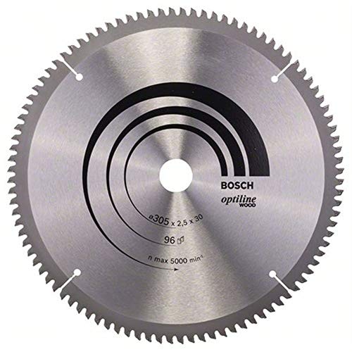 Bosch Professional 1x Kreissägeblatt Optiline Wood (Sägeblatt für Holz, Ø 305 x 30 x 2,5 mm, 96 Zähne, Zubehör Kreissäge) von Unbekannt