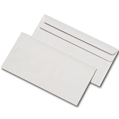 Briefumschläge, selbstklebend, DIN lang, ohne Fenster, 2000 Stück von Unbekannt