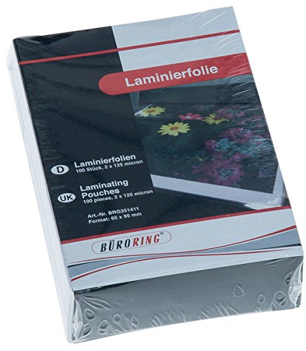 Büroring Laminierfolie 65x95mm 125mic für Visitenkarte von Unbekannt