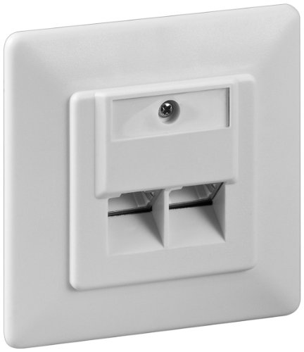 CAT 6 Unterputzdose 2xRJ45, geschirmt; NET DOSE CAT 6 UP WEISS von Unbekannt