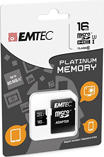 EMTEC MICROSDHC KARTE 16GB CL10 PLATINUM von Unbekannt