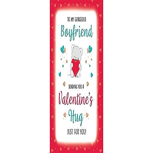 Grußkarte zum Valentinstag mit Aufschrift"To My Gorgeous Boyfriend", bunt von Unbekannt