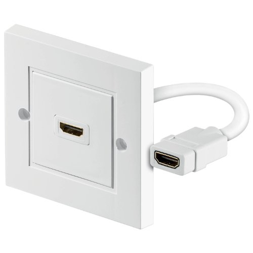 HDMI+ Wanddose 1 x HDMI+ A-Buchse; MMK WALL SOCKET HDMI+ WHITE 1 PORT von Unbekannt