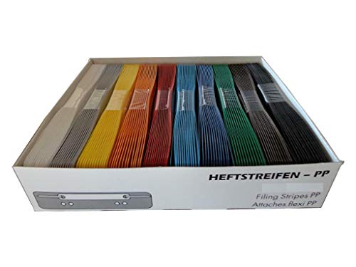 Heftstreifen kurz Kunstst. sortiert mit Kunststoffdeckleiste je 25er in Heftstreifen kurz Kunstst. sortiert mit Kunststoffdeckleiste je 25er in von Unbekannt