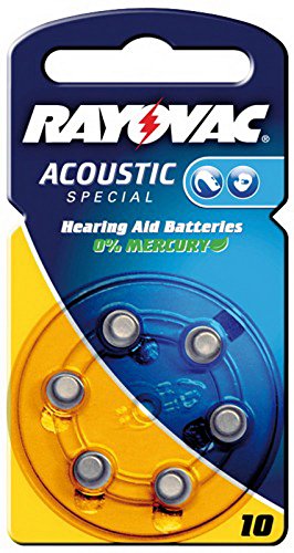 Knopfzelle Zink-Luft Rayovac Acoustic *V 10* für Hörgeräte, 6er-Pack von Unbekannt