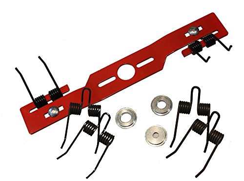 Kraftharke Quattro 44 cm für Rasenmäher Entmooser Rasenlüfter Blade Vertikutierer Umbausatz + 2 x Ersatz Federn von Unbekannt