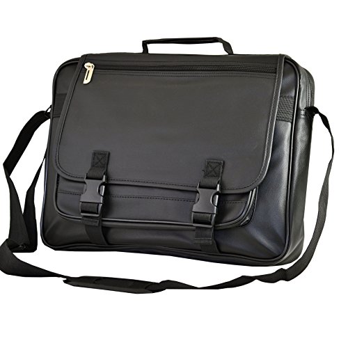 Kunstleder Business Laptop Tasche passt für bis zu 35,6 cm (schwarz) von Unbekannt