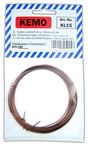 Kupferlackdraht Durchmesser: 1,5mm, Länge: 4m Kupferlackdraht Durchmesser: 1,5mm, Länge: 4m von Unbekannt