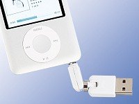 Mini USB Docking Adapter für iPod Shuffle 3,5mm Klinke 3D Gelenk Mini USB Docking Adapter für iPod Shuffle 3,5mm Klinke 3D Gelenk von Unbekannt
