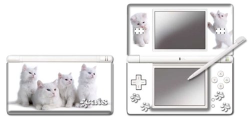 Nintendo DS Lite - Modding Skin -White Cats- von Unbekannt