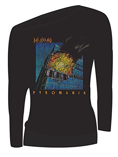 Off the Shoulder T-Shirt (Unisex-Xxl) Vintage Pyromania (Black) von Unbekannt