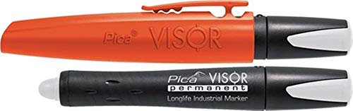 Pica 990/52 Permanentmarker/Industrial Marker | extrem unempfindlich und vielseitig, wasserfest, trocknet nie aus | Farbe: weiß, Minendurchmesser: 10 mm, Länge: 85 mm von Unbekannt